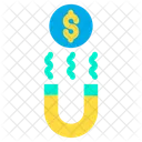 Magnet Magnetic Dollar Icon