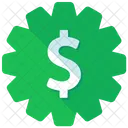 Dollar Aufkleber Abzeichen Symbol