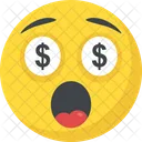 Dollar Emoji Gierig Symbol