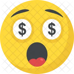 Dollar-Augen-Emoji  Symbol