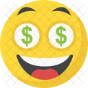 Dollar Emoji Gierig Symbol