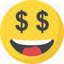 Dollar Emoji Gierig Symbol