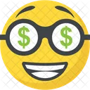 Dollar Emoji Gierig Symbol