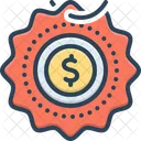 Dollar Badge  Icon