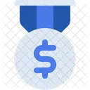 Dollar Badge  Icon