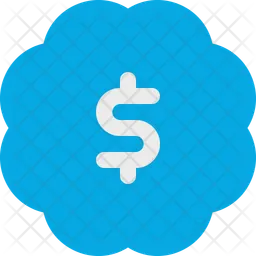 Dollar Bagde  Icon