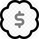 Dollar Bagde  Icon