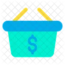 Dollar Basket  Icon