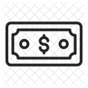 Dollar Bill Invoice Icon