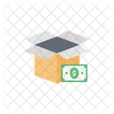 Dollar Box Parcel Box Cost Icon