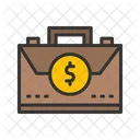Dollar Briefcase Briefcase Bag Icon