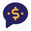 Dollar Bubble Chat  Icon