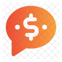 Dollar Bubble Chat Money Message Icon