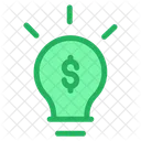 Dollar Bulb Idea Icon