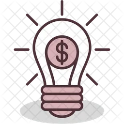 Dollar Bulb  Icon
