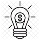 Dollar Bulb Icon