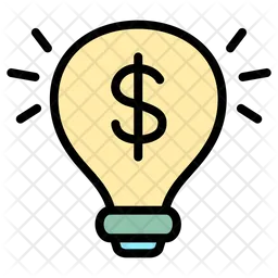 Dollar bulb  Icon