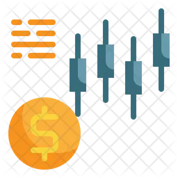 Dollar Candlestick  Icon