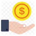 Dollar Care Currency Care Money Care Icon