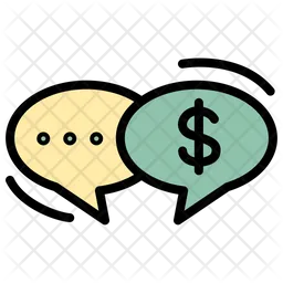 Dollar chat  Icon