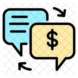 Dollar chat  Icon