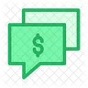 Dollar Chat Bubble  Icon