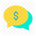 Dollar chat bubble  Icon