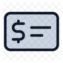 Co Dollar Cheque Icon