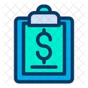 Dollar Clipboard  Icon