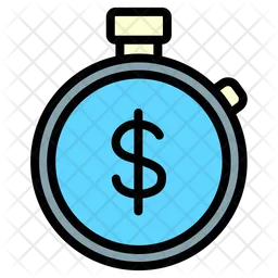 Dollar clock  Icon