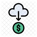 Dollar Cloud Online Payment Cloud Icon