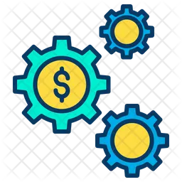 Dollar Cog  Icon