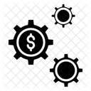 Dollar Cog  Icon
