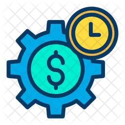 Dollar Cogwheel  Icon