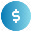 Dollar Coin Currency Money Icon