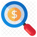 Search Dollar Search Money Financial Research Icon