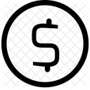 Dollar Coin  Icon