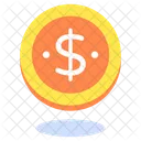 Dollar Coin  Icon