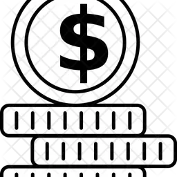 Dollar Coin  Icon