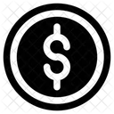 Dollar Coin Money Cash Icon