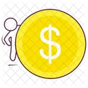 Dollar Coin Cash Currency Icon