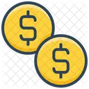 E Commerce Coins Dollar Icon