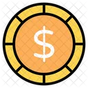 Dollar Coin Currency Coin Cash Icon