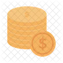 Dollar Coins Cash Icon