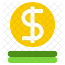 Dollar Coin Money Cash Icon