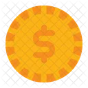 Dollar Coin Coin Business Icon
