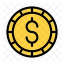 Dollar Coin  Icon