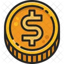 Dollar Coin Money Currency Icon