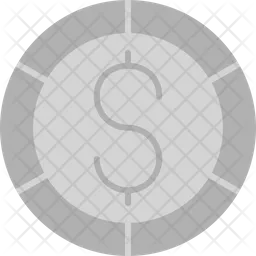 Dollar Coin  Icon