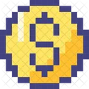 8 Bit Ui Dollar Icon